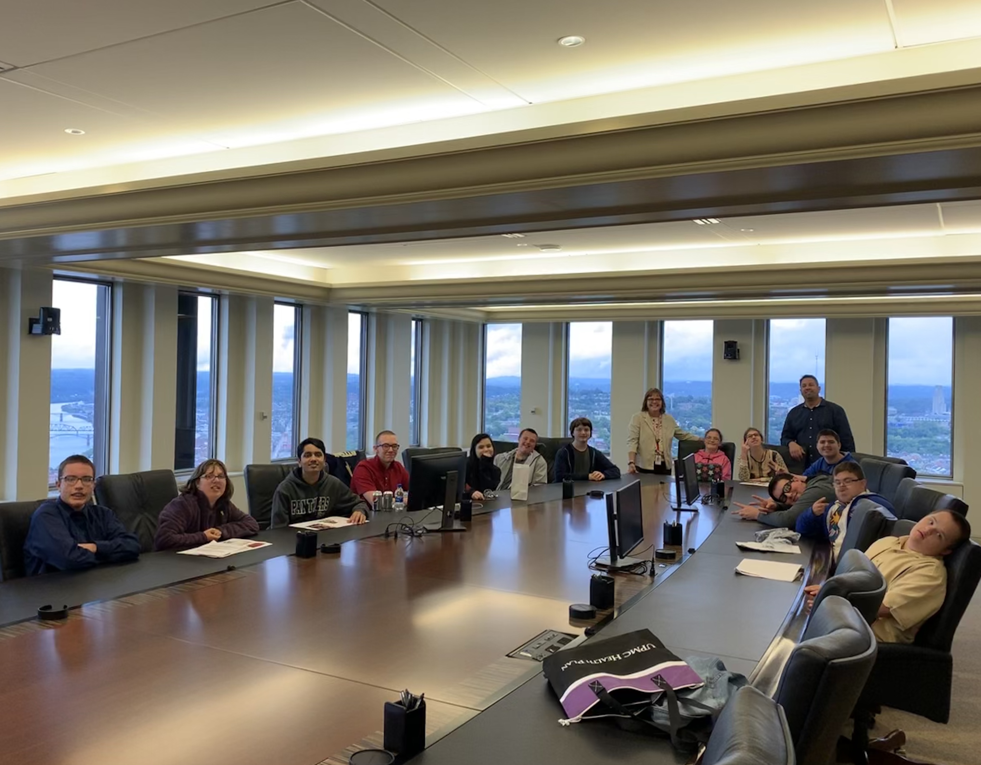 Upmc Students Sit In The Boardroom At Upmc To Meet Their Mentors On Disability Mentor Day Consortium For Public Education